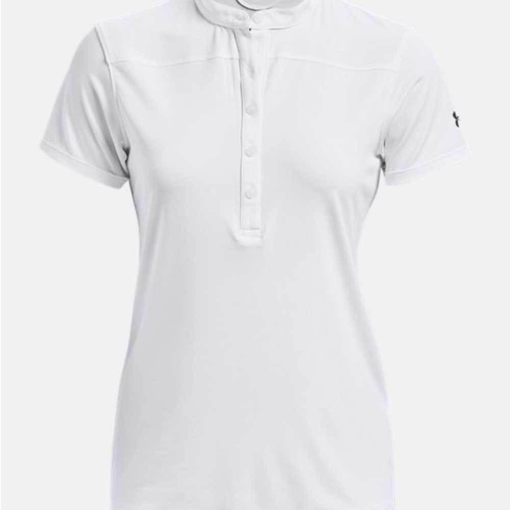 Under Armour Women’s White Sports Polo Golf Polo Tennis Shirt - BEST SHIRT EVER